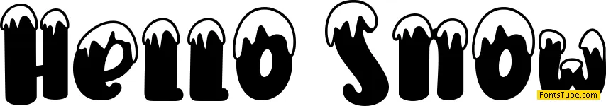 Hello Snow - Personal use Font