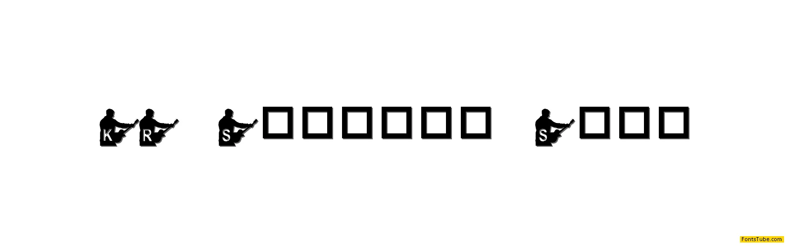 KR Steve's Solo Font
