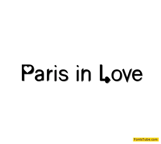 Paris in Love Font