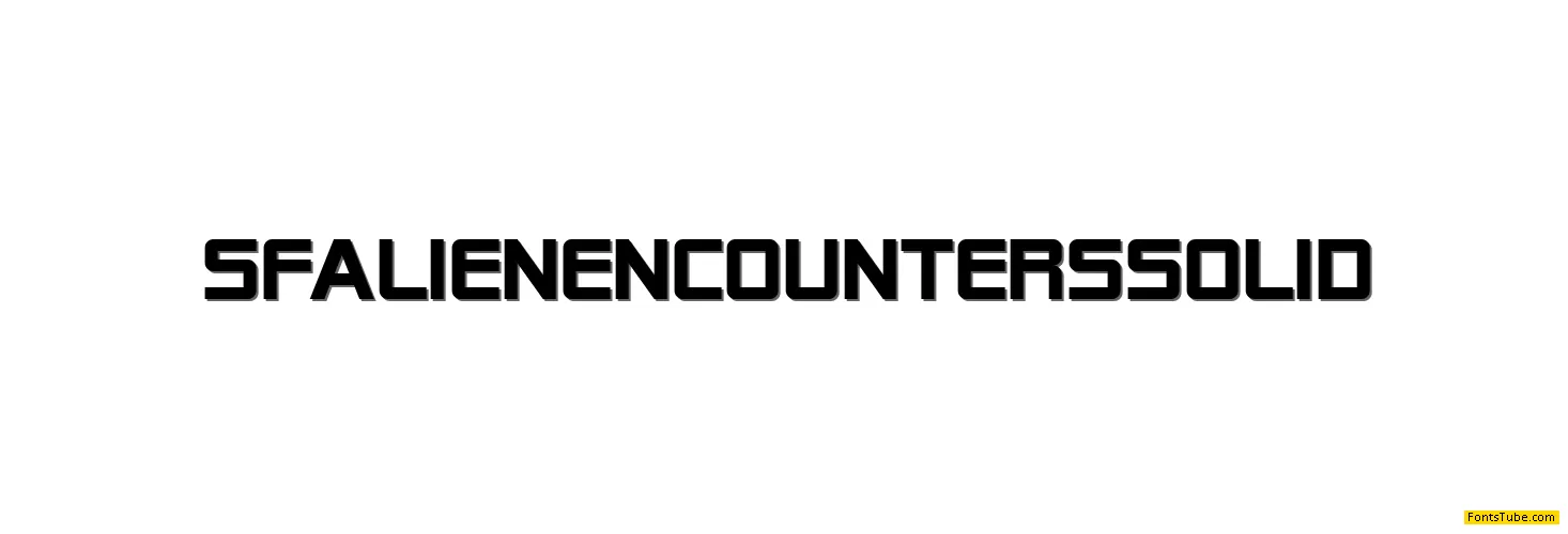 SF Alien Encounters Font Family