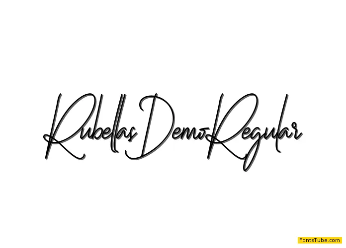 Rubellas Demo Font