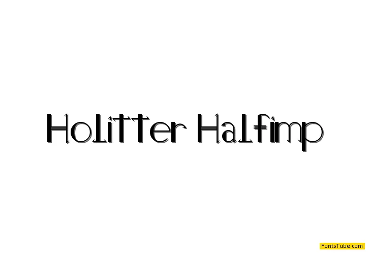 Holitter Halfimp Font