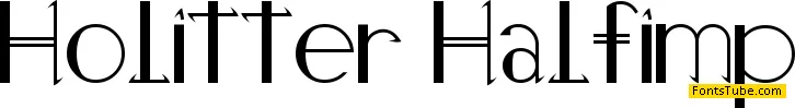 Holitter Halfimp Font