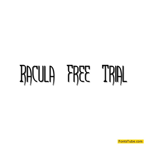 Racula Free Trial Font