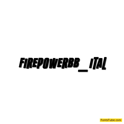 Firepower BB Font Family