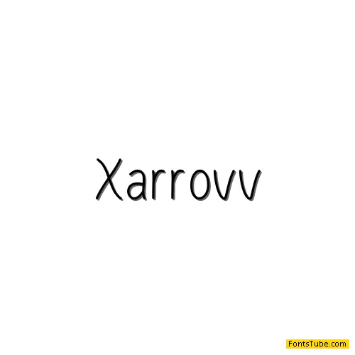 Xarrovv Font
