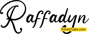 Raffadyn - Personal Use Font