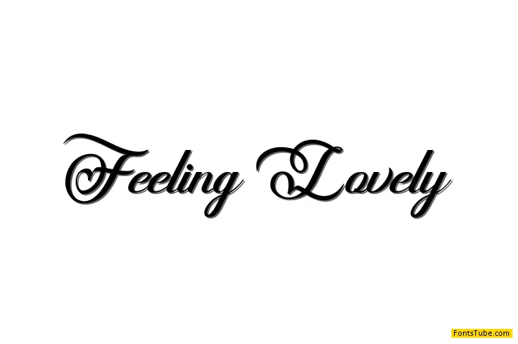 Feeling Lovely Font