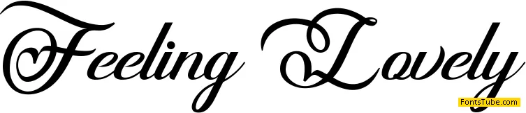 Feeling Lovely Font