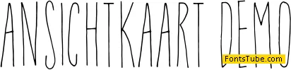 Ansichtkaart DEMO Font