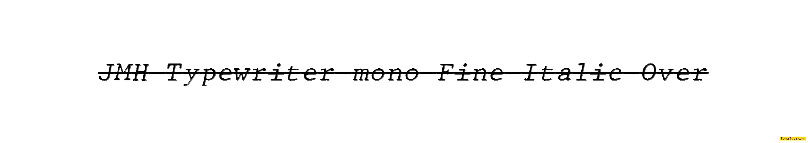 JMH Typewriter mono Font Family