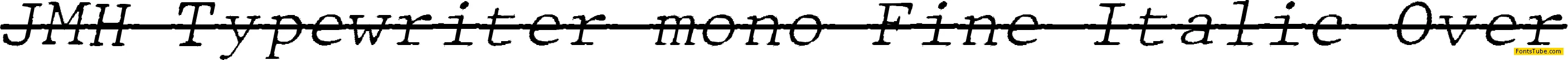 JMH Typewriter mono Font Family