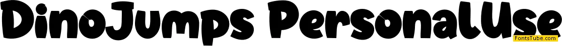 Dino Jumps Font