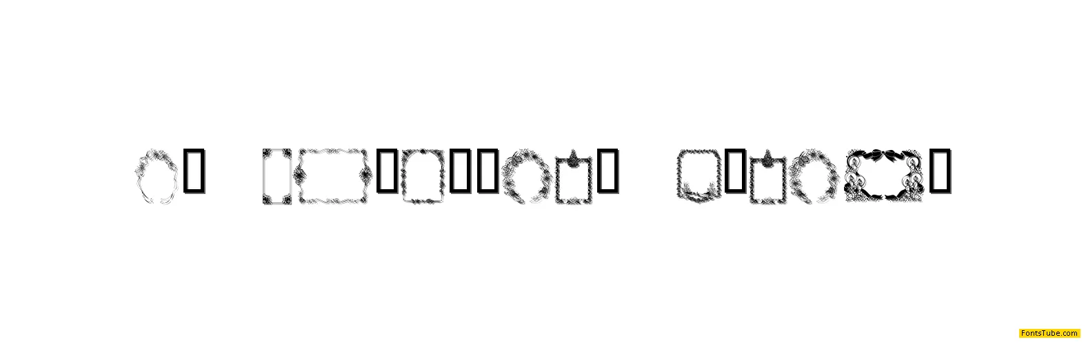 KR Christmas Frames Font