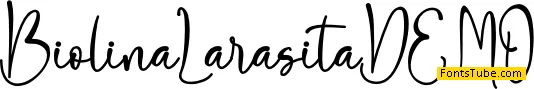 Biolina Larasita - Personal Use Font
