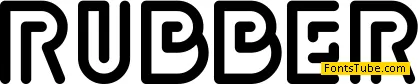 Rubber Font