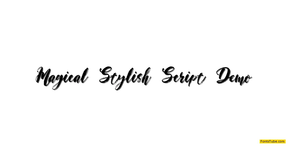 Magical Stylish Script Demo Font