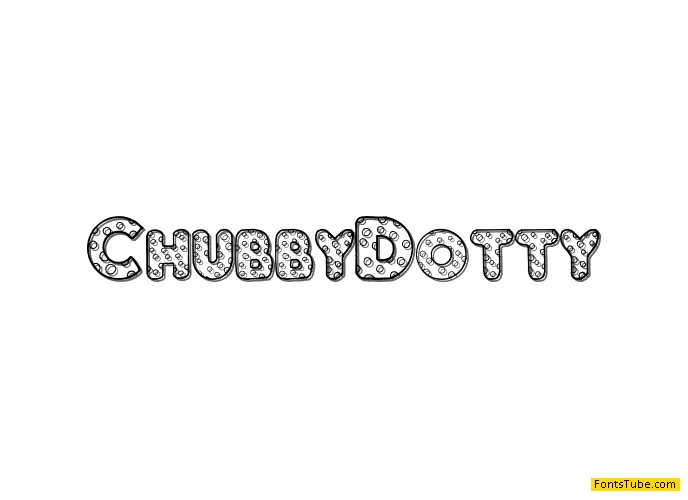 Chubby Dotty Font