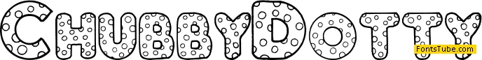 Chubby Dotty Font