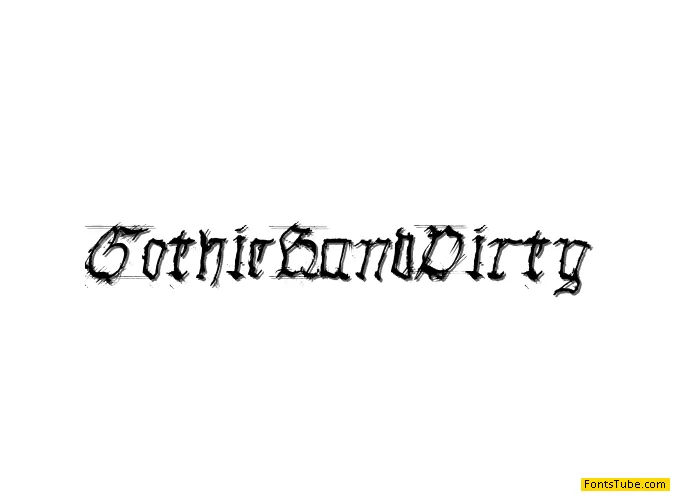 GothicHandDirty Font Family