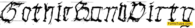 GothicHandDirty Font Family