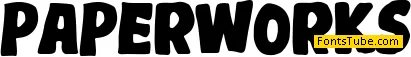 Paper Works Personal Use only Font