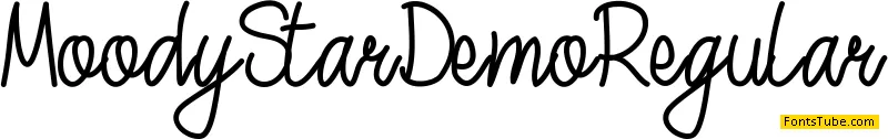 Moody Star Demo Font