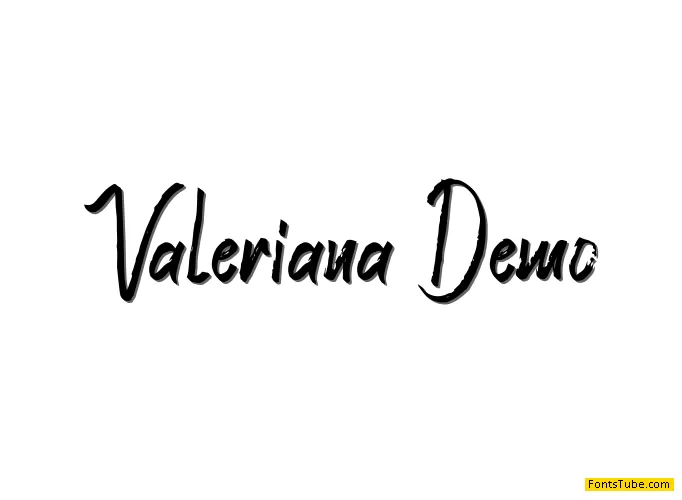 Valeriana Demo Font