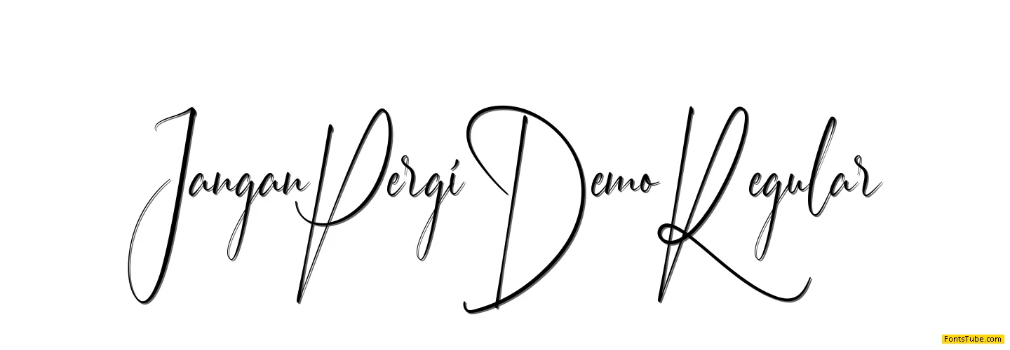 Jangan Pergi Demo Font