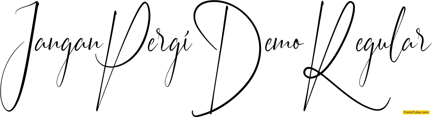 Jangan Pergi Demo Font