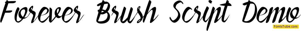 Forever Brush Script Font