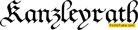 Kanzleyrath Font