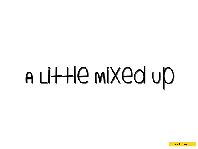 A Little Mixed Up Font