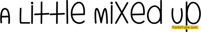 A Little Mixed Up Font