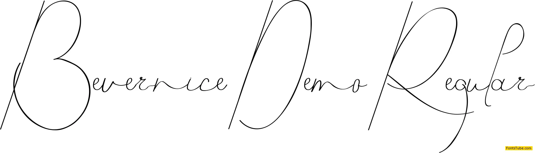 Bevernice Demo Font