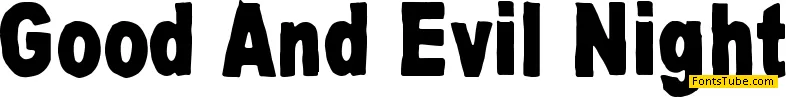 Good And Evil Font Family