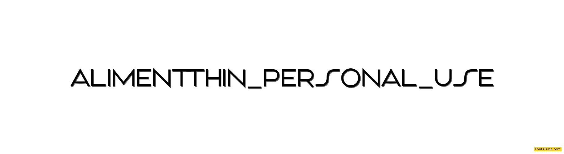Aliment PERSONAL USE Font Family