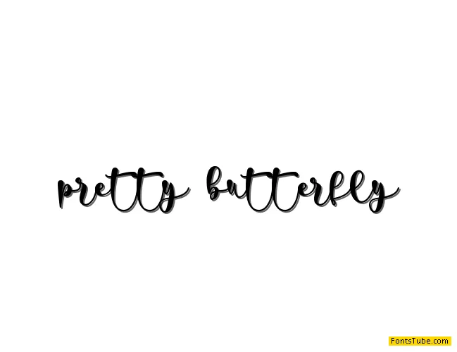 pretty butterfly - personal use Font