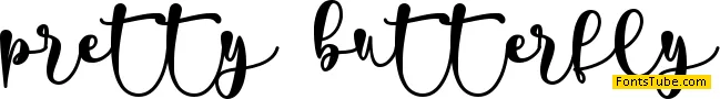 pretty butterfly - personal use Font