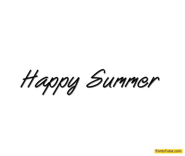 Happy Summer Font
