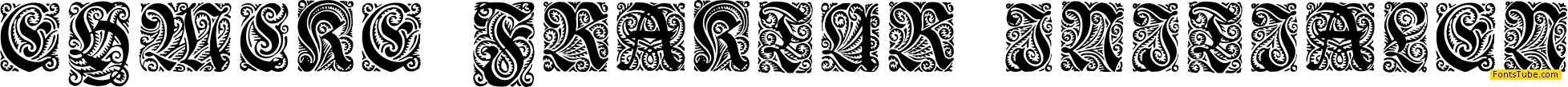 Ehmcke-Fraktur Initialen Font