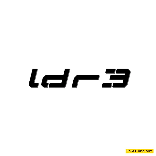 LDR#3 Font