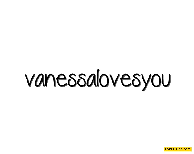 Vanessa Loves You Font