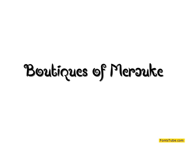 Boutiques of Merauke Font