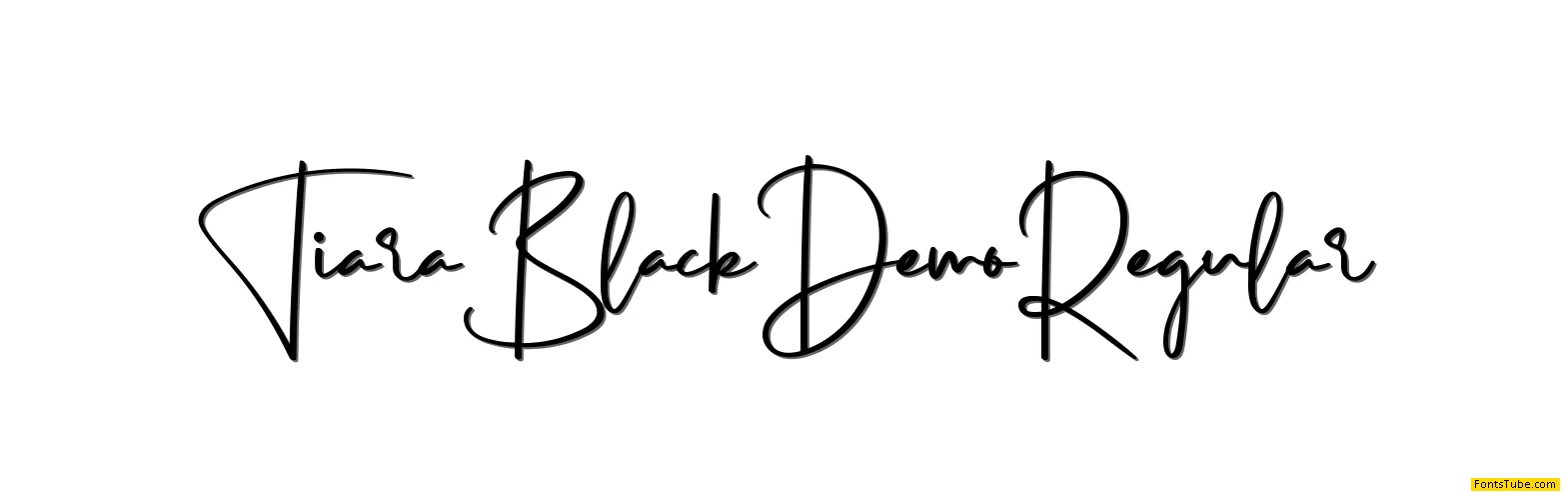 Tiara Black Demo Font