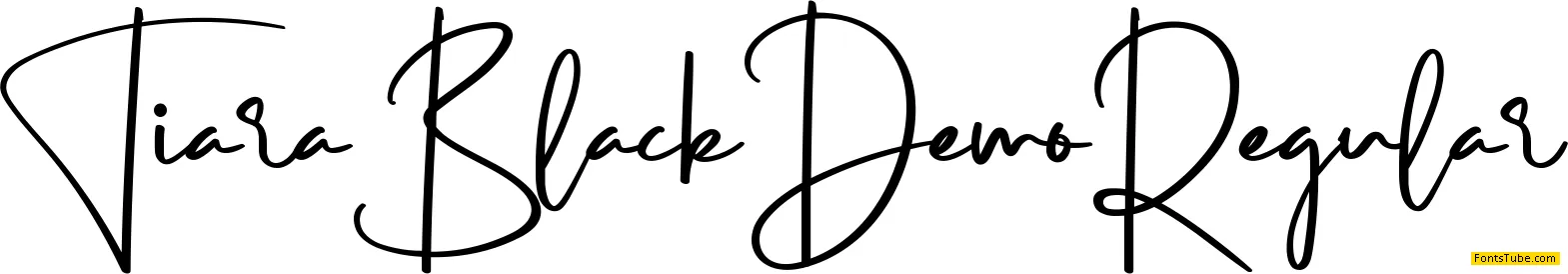 Tiara Black Demo Font