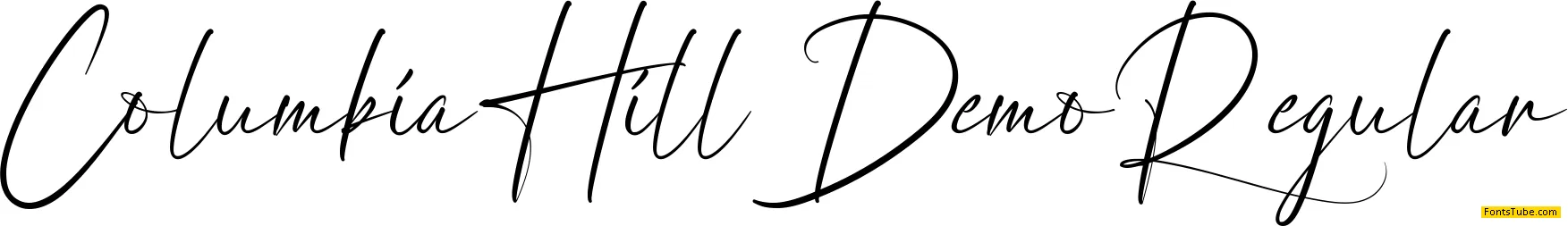 Columbia Hill Demo Font