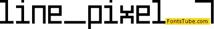 Line Pixel-7 Font