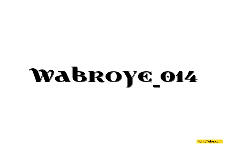 Wabroye Font