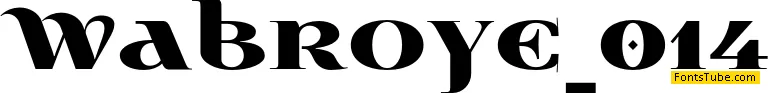 Wabroye Font